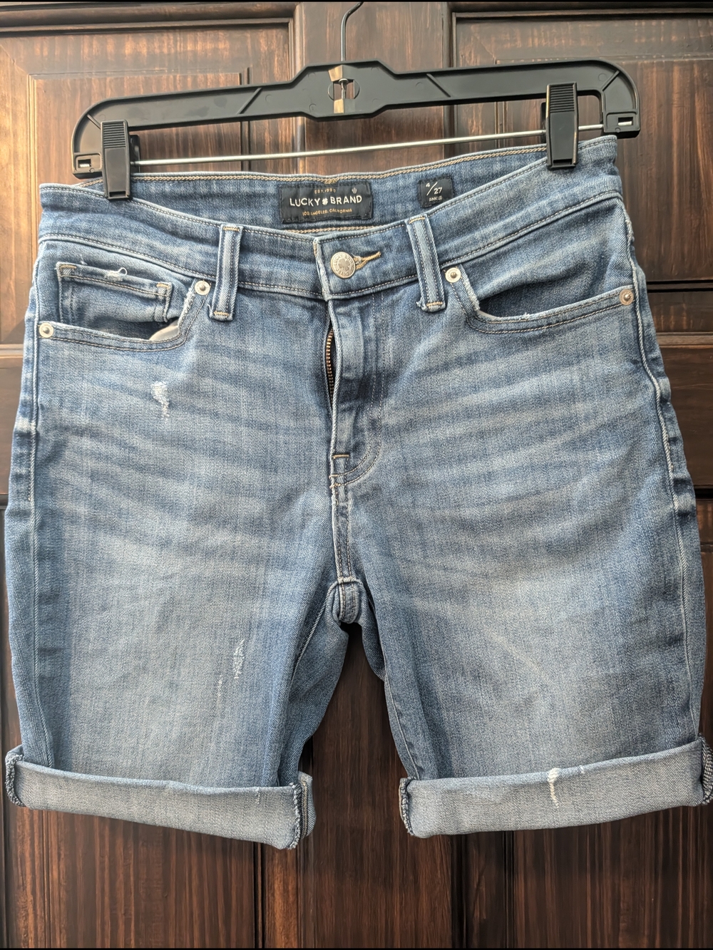 Lucky Brand Women's  Blue Denim Ava Skinny Shorts